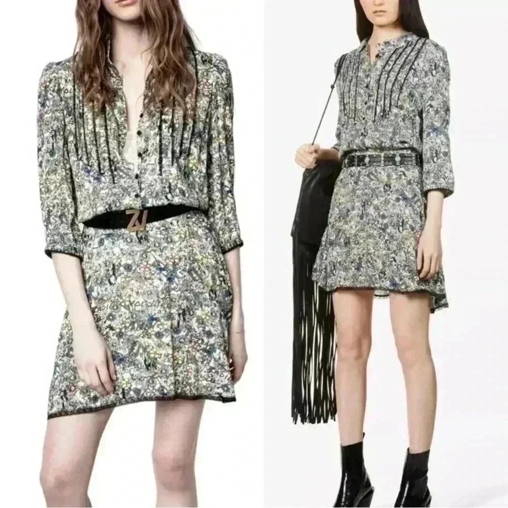 Zadig & Voltaire Multi-Color Mini Dress